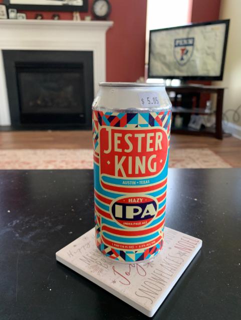 Jester King Hazy IPA 6.0%, Jester King Brewery, United States