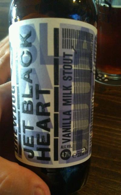 Jet Black Heart Vanilla Milk Stout 4.7%, BrewDog, Scotland