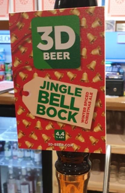 Jingle Bell Bock 4.4%, 3D Beer, England