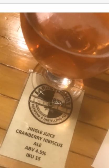 Jingle Juice Cranberry Hibiscus 4.5%, Barnstormer Brewing and Pizzeria, Canada