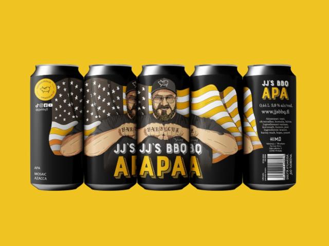 JJ's BBQ APA 5.8%, Panimo HIMO, Finland