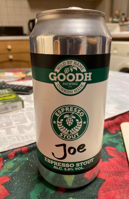 Joe 5.8%, Goodh Brewing Co., England