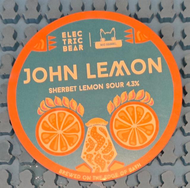John Lemon 4.3%, Electric Bear Brewing Co., England