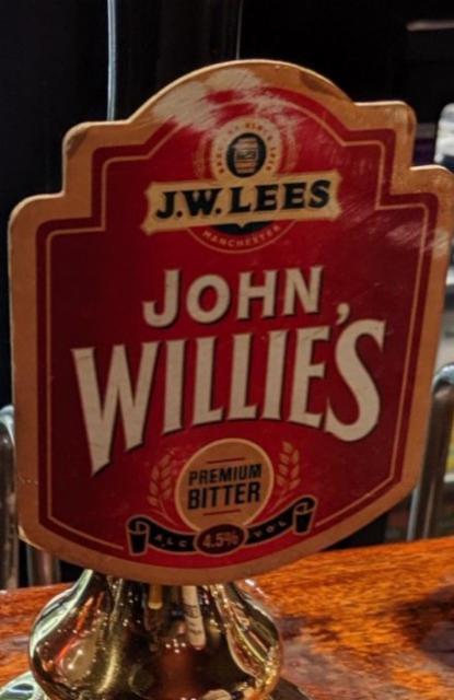 John Willie's 4.5%, J.W. Lees Brewery, England