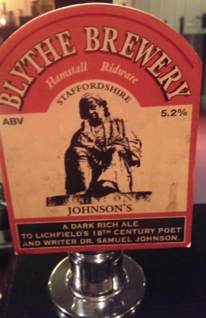 Johnson's 5.2%, Blythe Brewery, England