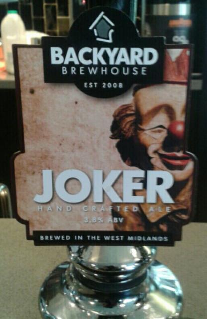 Joker 3.8%, Backyard Brewhouse, England