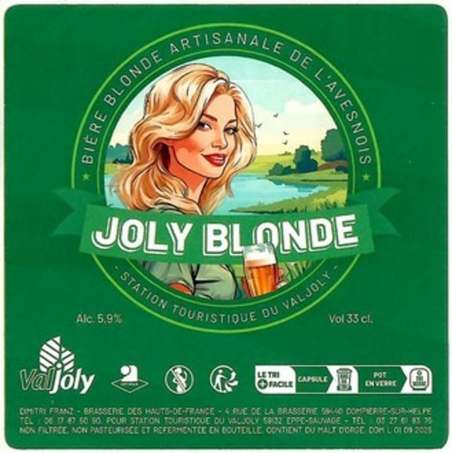 Joly Blonde 5.9%, Brasserie Des Hauts-De-France (Dimitri Franz), France