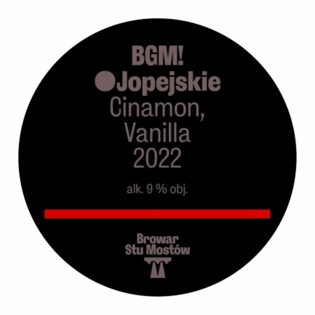 Jopejskie Cinamon | Vanilla 9.0%, Browar Stu Mostów, Poland