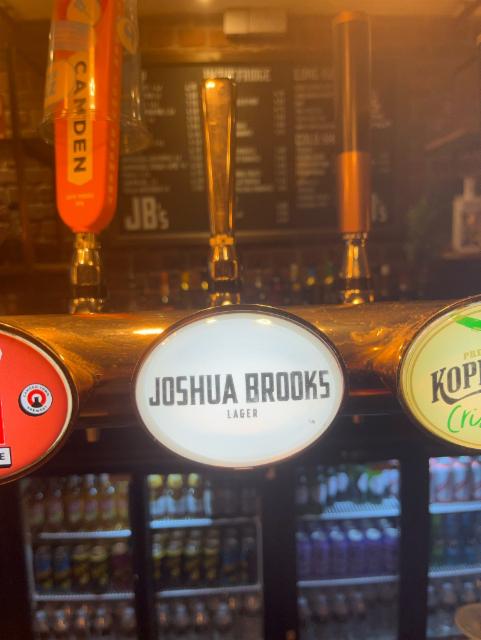 Joshua brooks lager 3.7%, Manchester Union, England