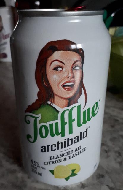 Joufflue Citron & Basilic 4.5%, Microbrasserie Archibald (AB InBev), Canada