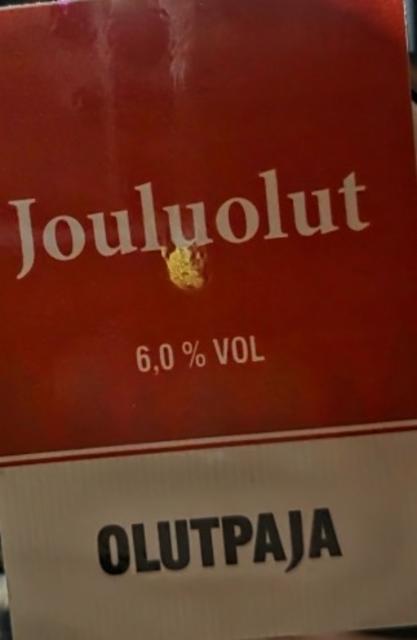 Jouluolut 2025 6.0%, Olutpaja, Finland