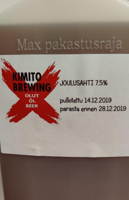 Joulusahti 7.5%, Kimito Brewing, Finland