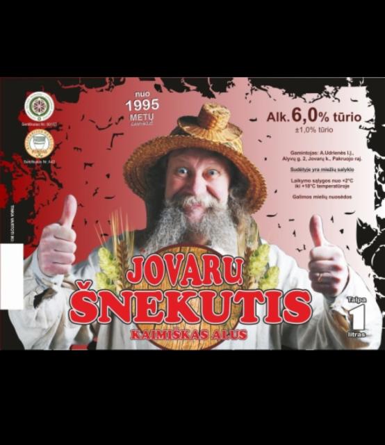 Jovarų Šnekutis 6.0%, A. Udrienes I.Į. Jovarų Alus, Lithuania