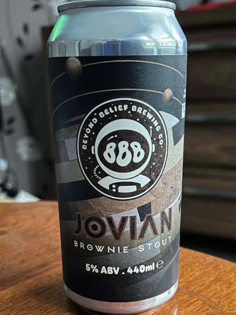Jovian Brownie Stout, Beyond Belief Brewery
