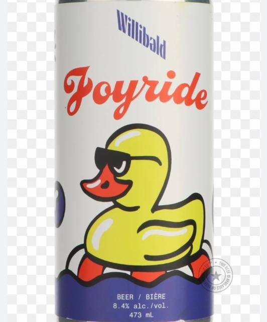 joyride 8.4%, Willibald Farm Brewery, Canada