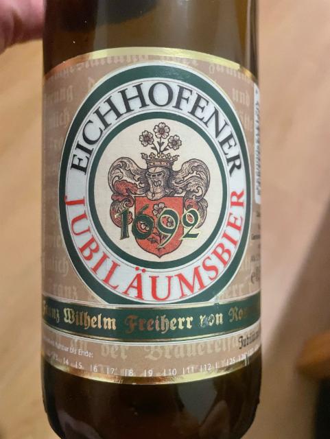 Jubiläumsbier 5.2%, Schlossbrauerei Eichhofen, Germany