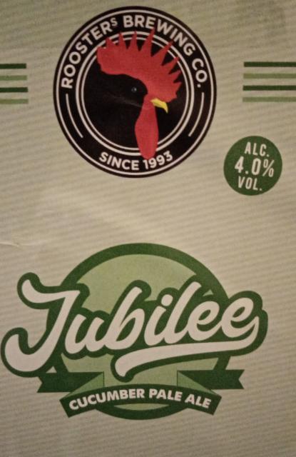 Jubilee Cucumber Pale Ale 4.0%, Rooster's Brewing Co., England