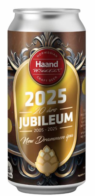 Jubileum 2025 new drammen ipa 6.7%, Haandbryggeriet AS, Norway