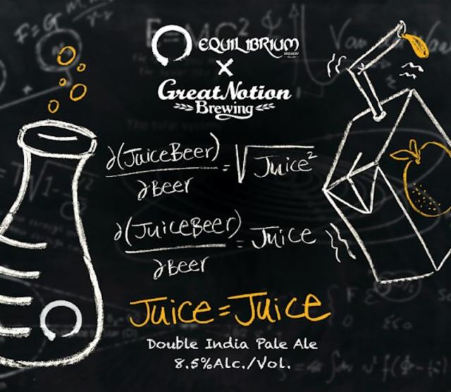 Juice = Juice (Batch 1) 8.5%, Equilibrium Brewery, United States