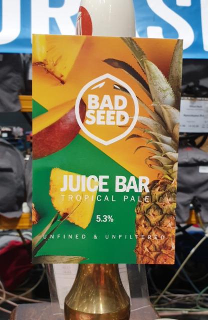 Juice Bar 5.3%, Bad Seed Brewery, England