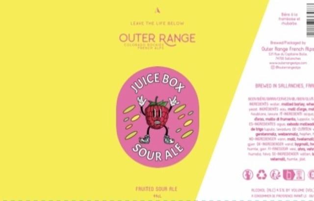 Juice Box - Raspberry Rhubarb 4.5%, Outer Range Brewing Co. (France), France