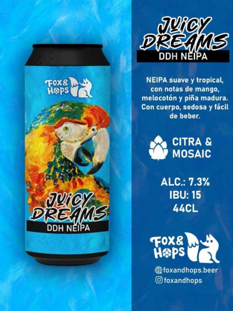 juice dreams 7.3%, Fox & Hops, Spain