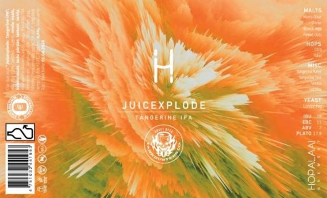 Juicexplode Tangerine IPA 7.0%, Hopalaa, Latvia