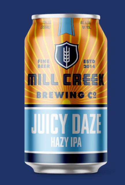 Juicy Daze 6.5%, Mill creek brewing co, United States