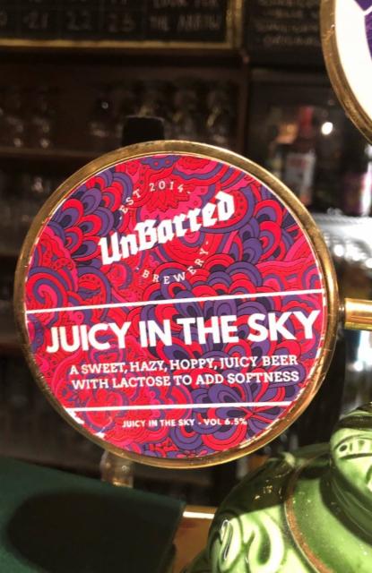 Juicy In The Sky 6.5%, UnBarred Brewery, England