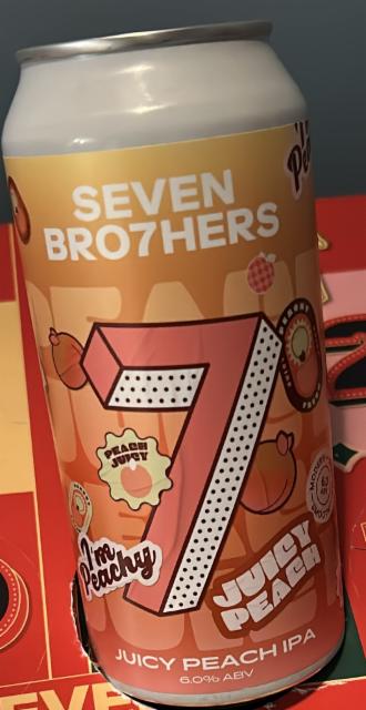 Juicy Peachy IPA 6.0%, Seven Bro7hers Brewing Co., England
