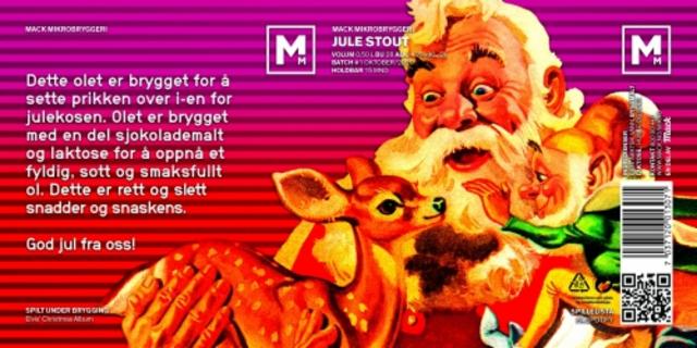 Jule Stout 4.7%, Macks Ølbryggeri, Norway