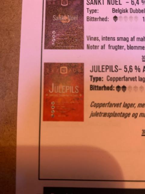 Julepils 5.6%, Brewpub København, Denmark