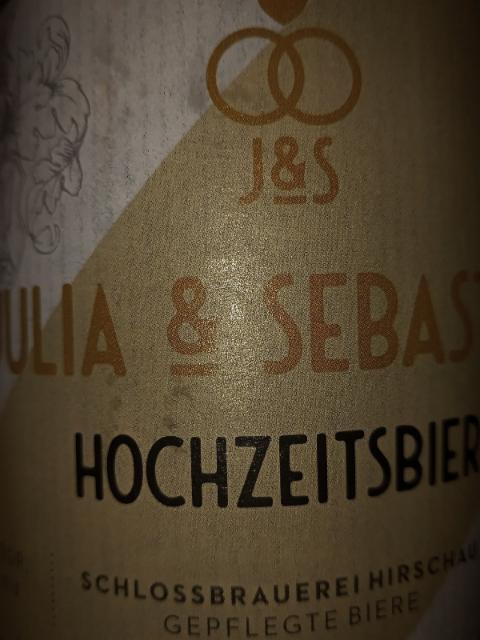 Julia & Sebastian Hochzeitsbier, Schlossbrauerei Hirschau