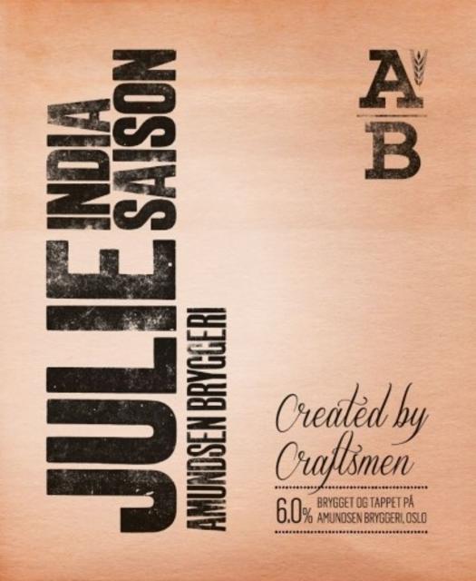 Julie India Saison 6.0%, Amundsen Bryggeri, Norway