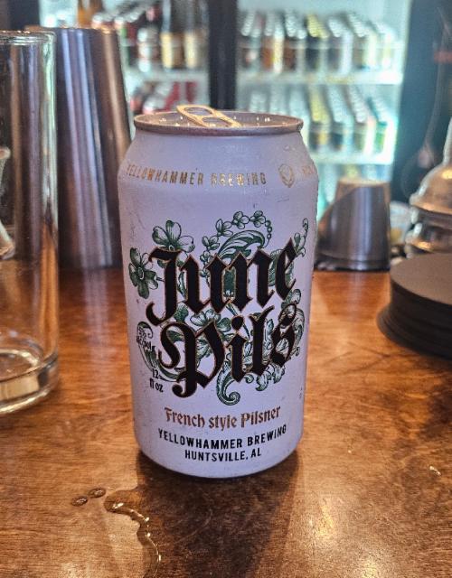 June Pils 5.0%, Yellowhammer Brewing, United States