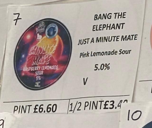 Just A Minute Mate 5.0%, Bang The Elephant Brewing co, England