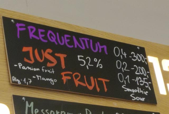 Just Fruit (Passion Fruit, Mango) 5.2%, Frequentem Brewing Co., United States