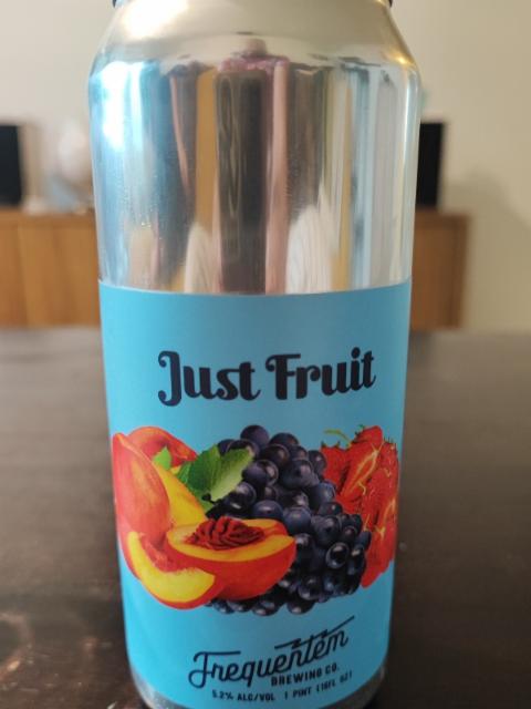 just fruit strawberry, concord grape, peach 5.2%, Frequentem Brewing Co., United States