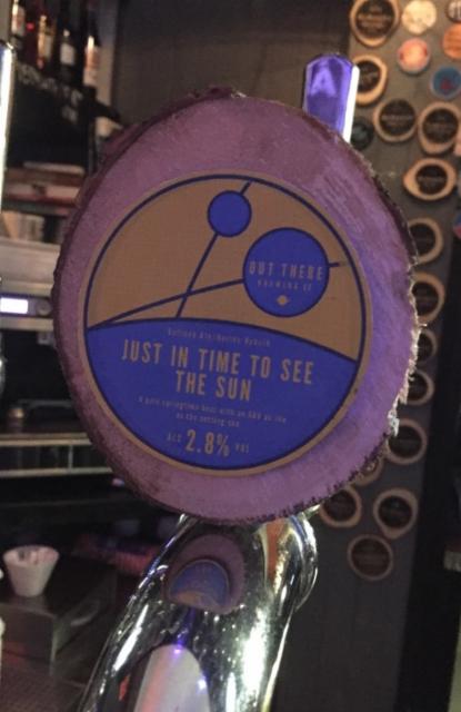 Just In Time To See The Sun 2.8%, Out There Brewing Co, England
