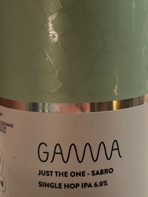 Just The One - Sabro 6.0%, Gamma Brewing Company, Denmark