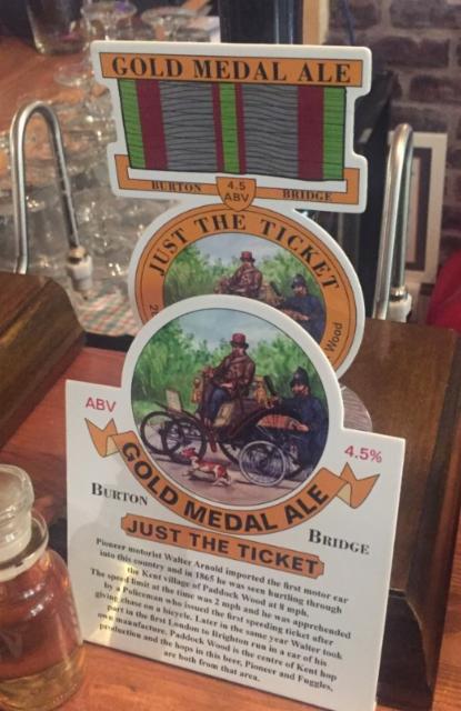 Just The Ticket 4.5%, Burton Bridge Brewery, England