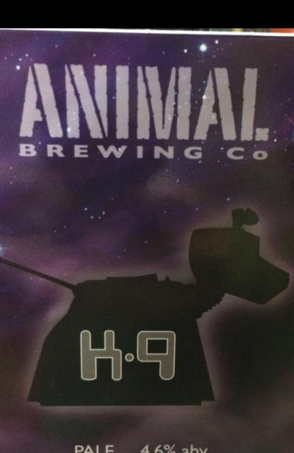 K9 4.6%, Animal Brewing Co., England