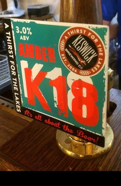K18 Amber 3.0%, Keswick Brewing, England