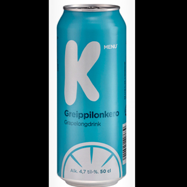 K-Menu Greippilonkero 4.7%, Olvi, Finland