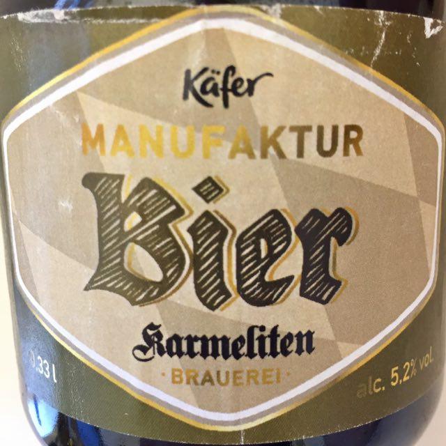 Käfer Manufaktur Bier 5.2%, Karmeliten Brauerei Straubing, Germany