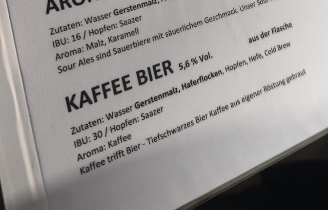Kaffee Bier 5.6%, Brexx Brauerei, Germany