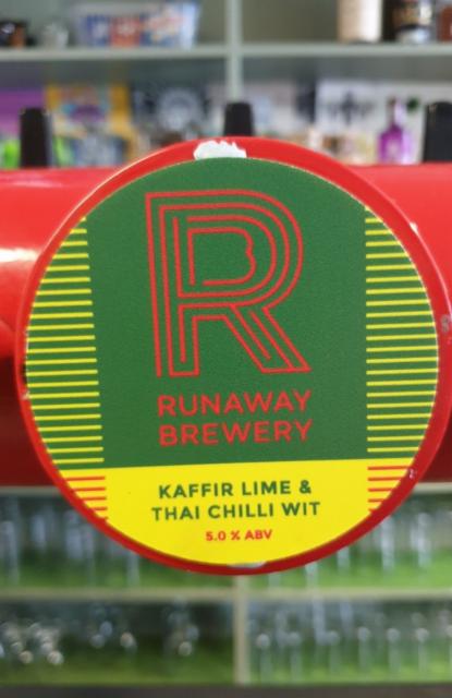 Kaffir Lime & Thai Chilli Wit 5.0%, The Runaway Brewery, England
