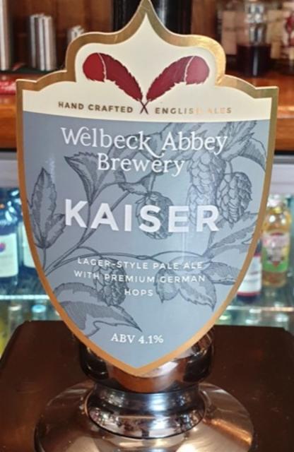 Kaiser 4.1%, Welbeck Abbey Brewery, England