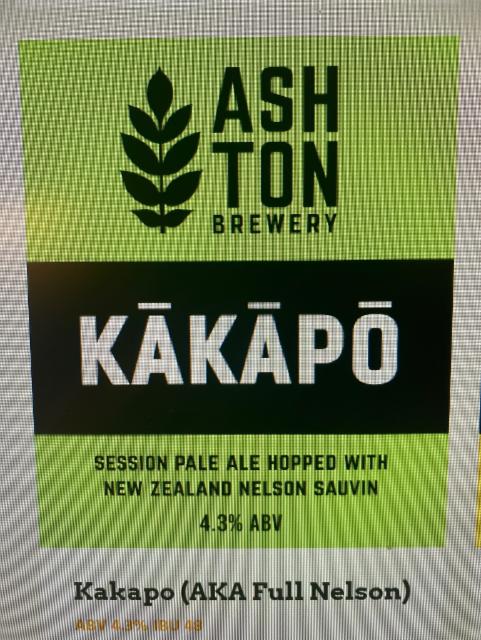 Kakapo, Ashton Brewing Company