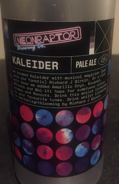 Kaleider 4.8%, Neon Raptor Brewing Co., England